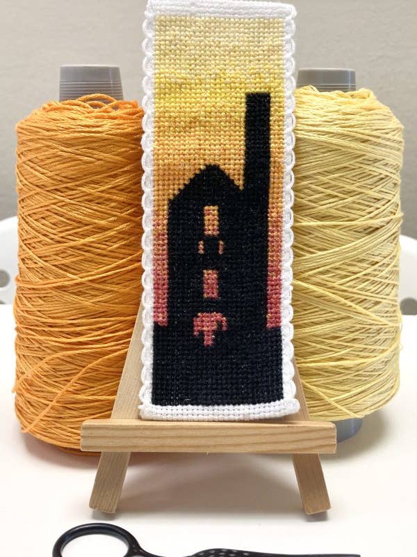 Kit de points de croix Sunset Tinmine pour marque-pages pour la vente par Emma Louise Art Stitch