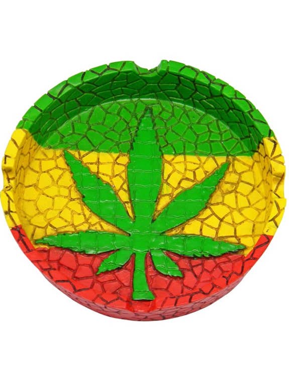 Multi Colored Leaf Ashtray for wholesale by Fantasy Gifts