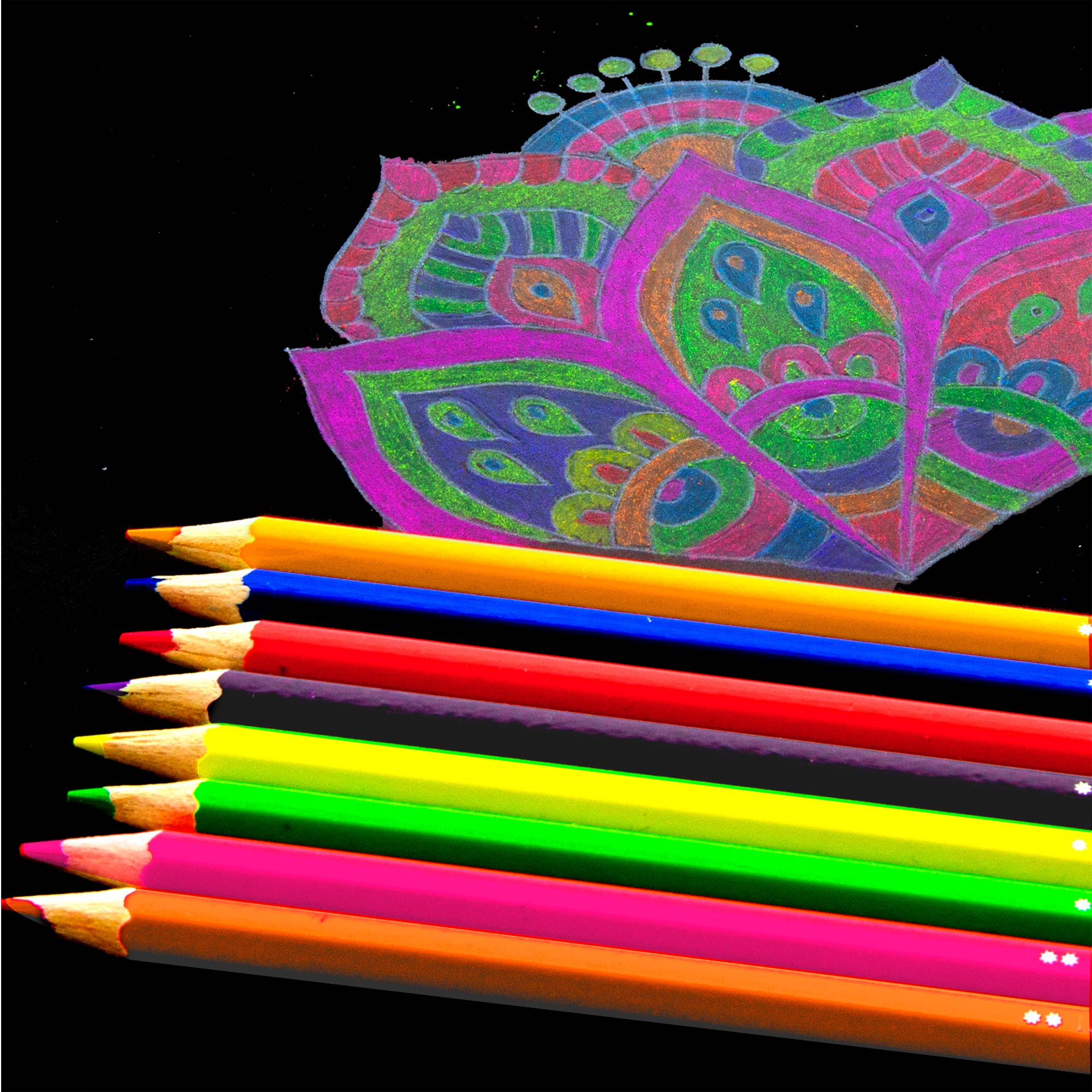 BAZIC Products - Wholesale Colored Pencil - Color Pencil Neon (8/Pack)3