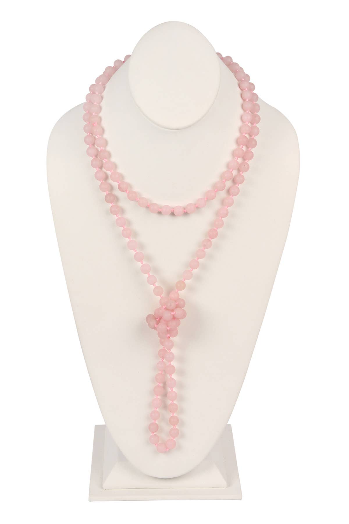MYS Wholesale Inc - Wholesale Beaded/Pearl Necklace - Natural Stone Hand Knotted Long Necklace6