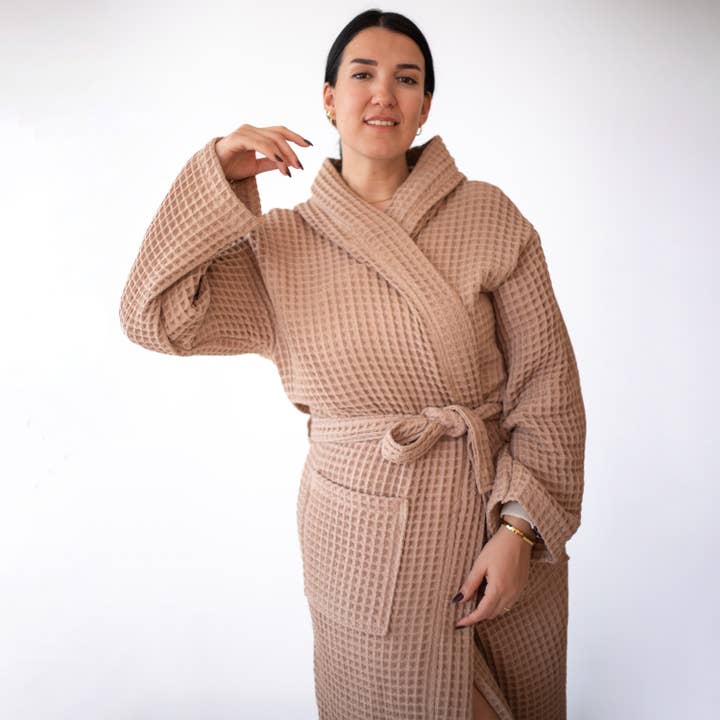 Vivamaison – Engroshandel Morgenkåbe - Unisex – Premium Vaflet Bomuld Badekåbe, Unisex Spa Komfort69