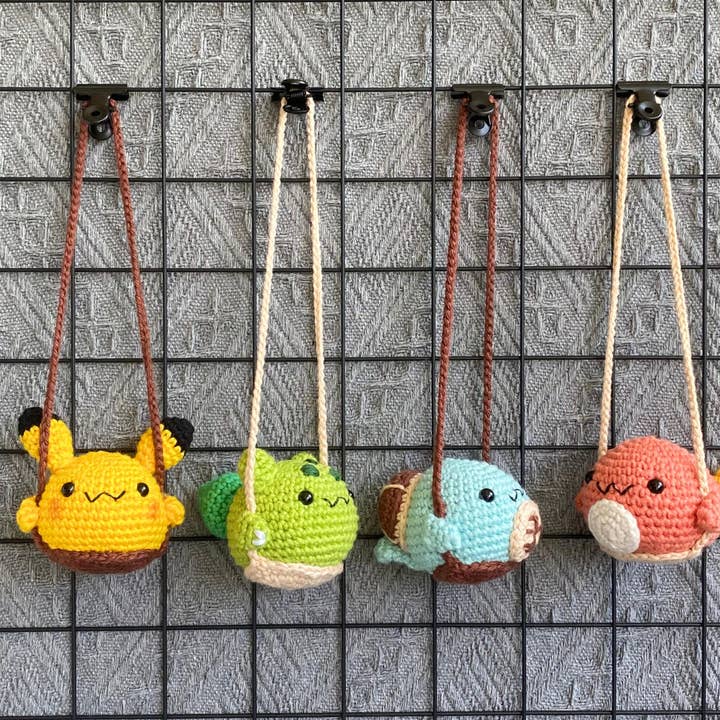 TOMOPOD LLC - Wholesale Stuffed/Plush Toy - Kids & Baby - Crochet Amigurumi Pikachu, Bulbasaur, Squirtle, Charmander2