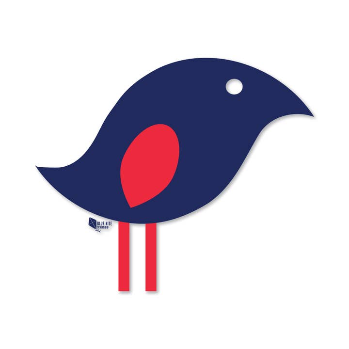 Autocollant Oiseau Bleu pour la vente par Blue Kite Press