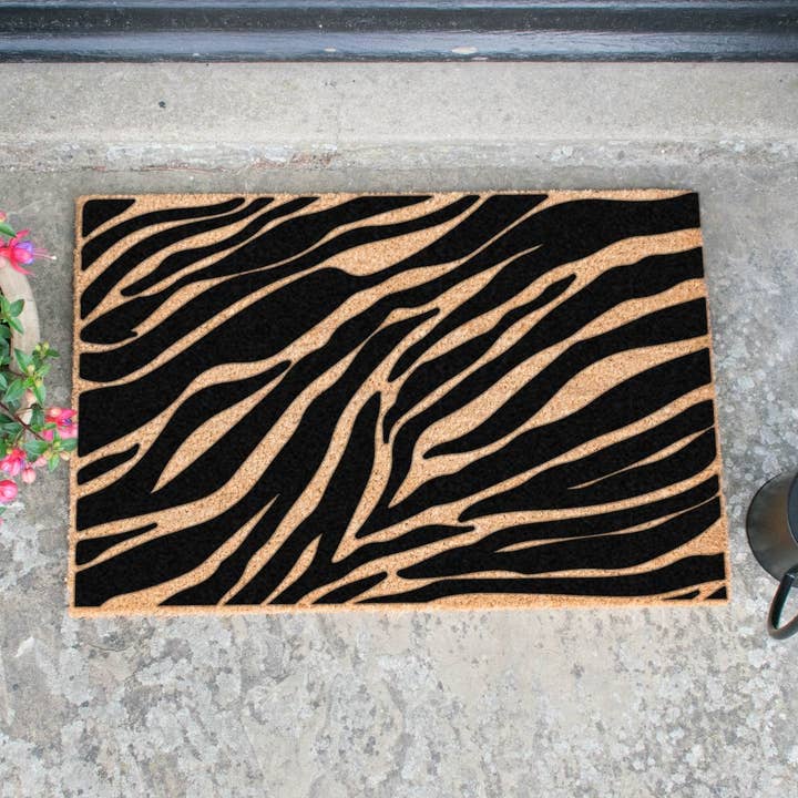 Deurmat met zebra print voor wholesale door Artsy Mats