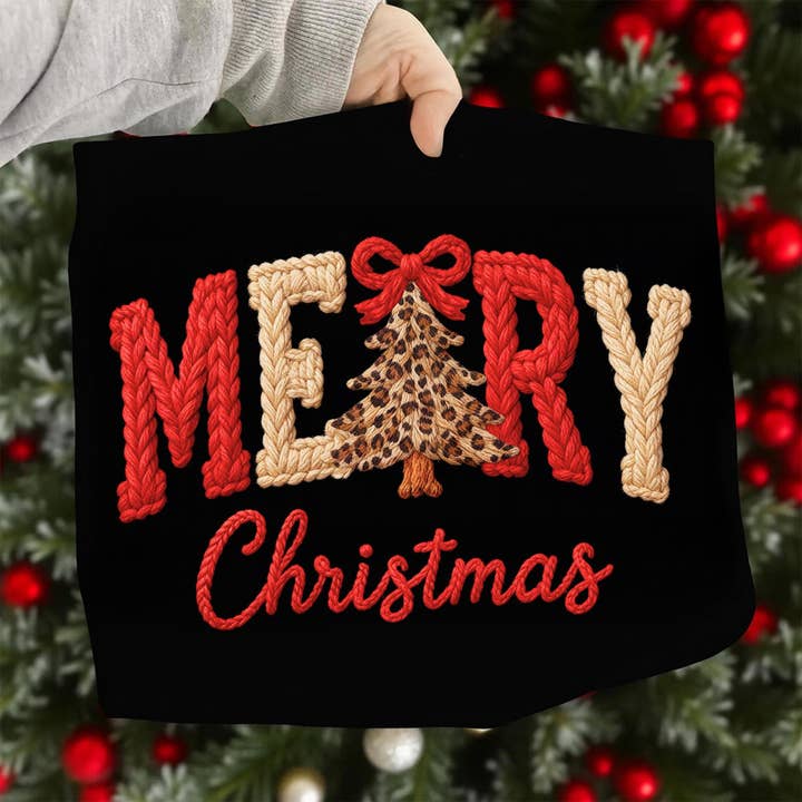 DLT Ecommerce - Vendita all'ingrosso Maglietta stampata - Donna - Maglia di Natale con filato finto, maglione con albero di Natale in filato2