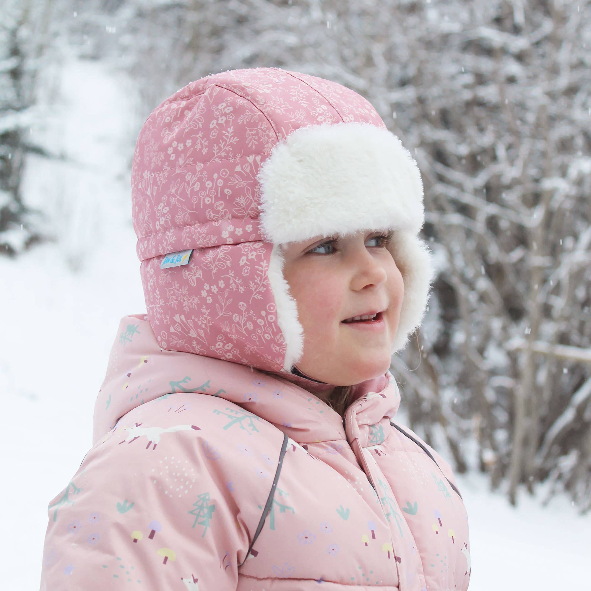 Jan & Jul - Wholesale Trapper/Bomber Hat - Kids - Prairie Flowers | Toasty-Dry Trapper Hat5