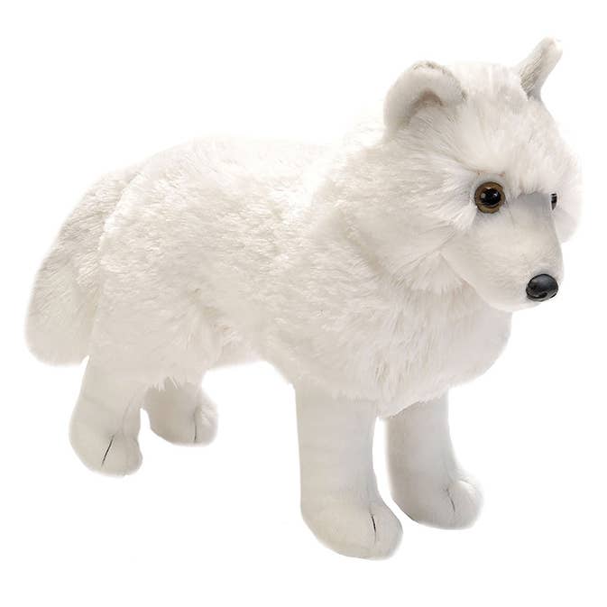 Wild Republic - Vente Peluche – enfant et bébé - Peluche debout CK Arctic Wolf 12"