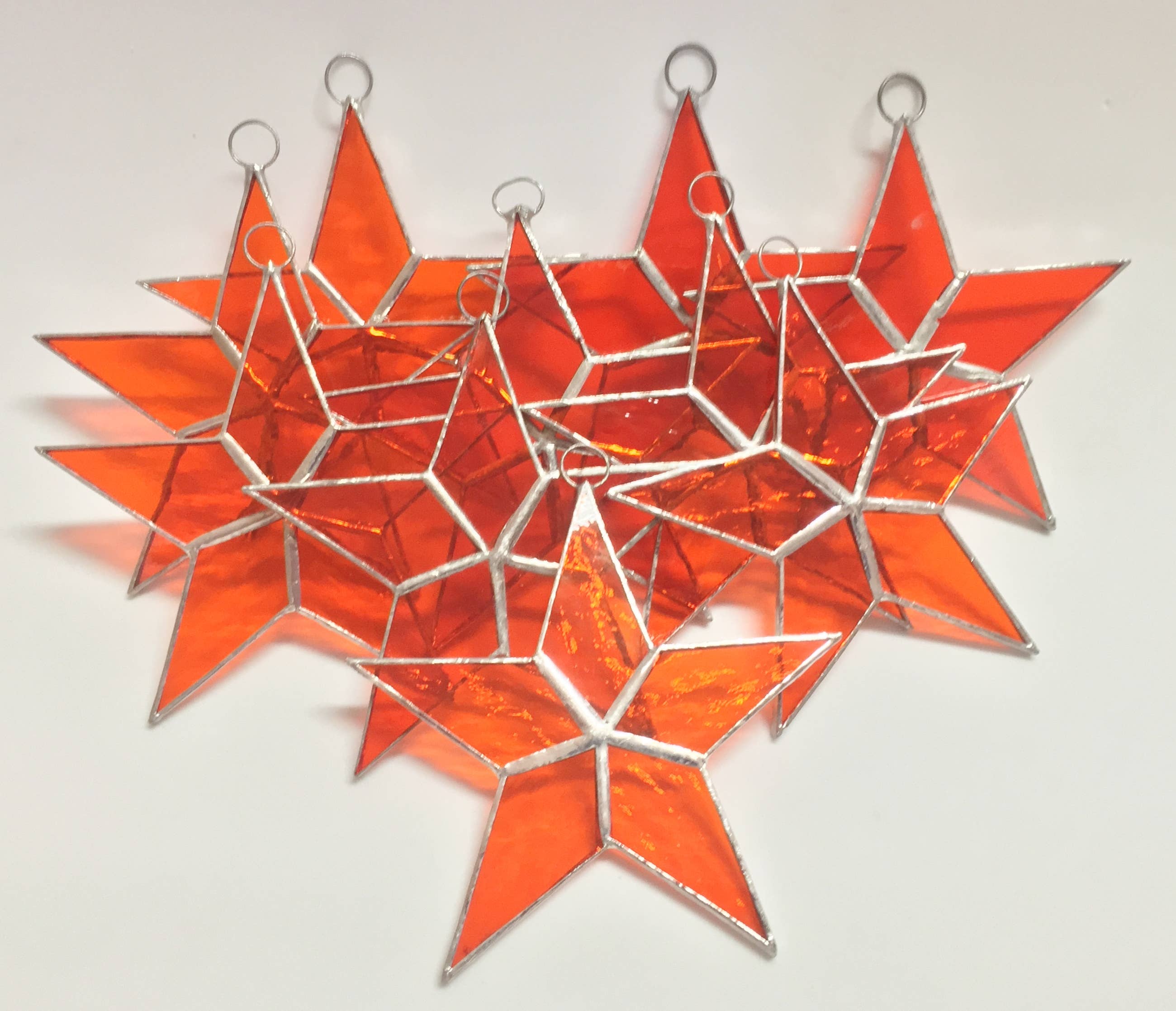 Fiesta Color – wholesale Suncatcher – STAINED GLASS STARS - HANDMADE - FLAT       BEST SELLER!6