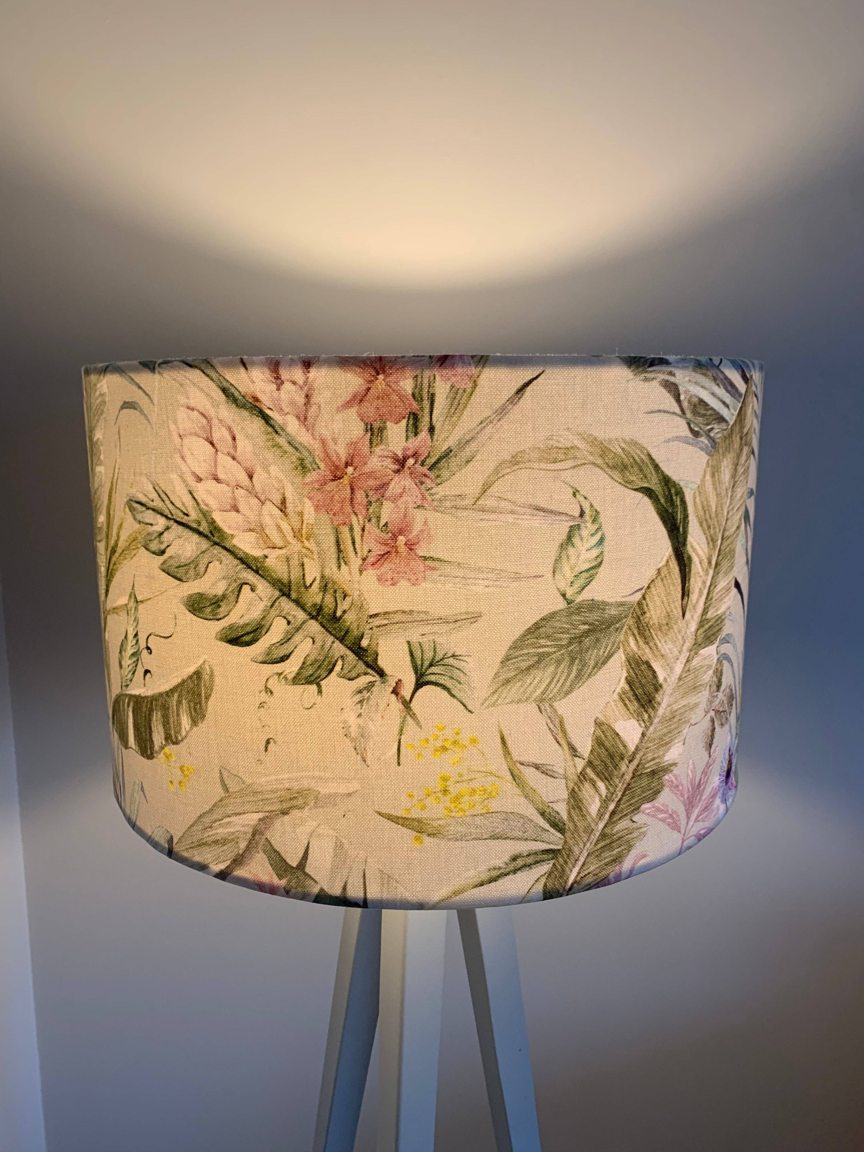 The Lampshade Jungle – wholesale Lampshade – Sage Flower Lampshade3