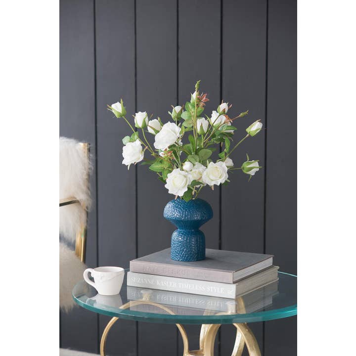 A&B Home Group Inc. - Wholesale Artificial Plant - 6.5x3.5x25"H Rose Spray - White9