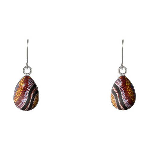 OTTO DANDLE XS DROP ORANGE EARRINGS - SD386W for wholesale on Faire0