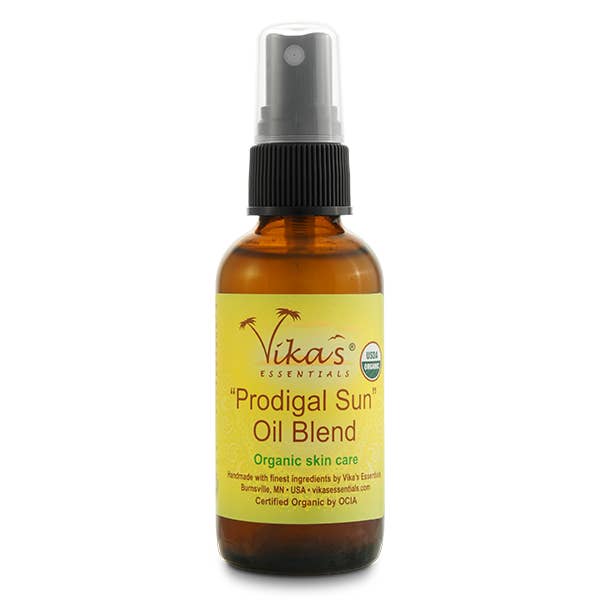 'Prodigal Sun' Oil Blend. Certified Organic by USDA for wholesale by Vika’s Essentials