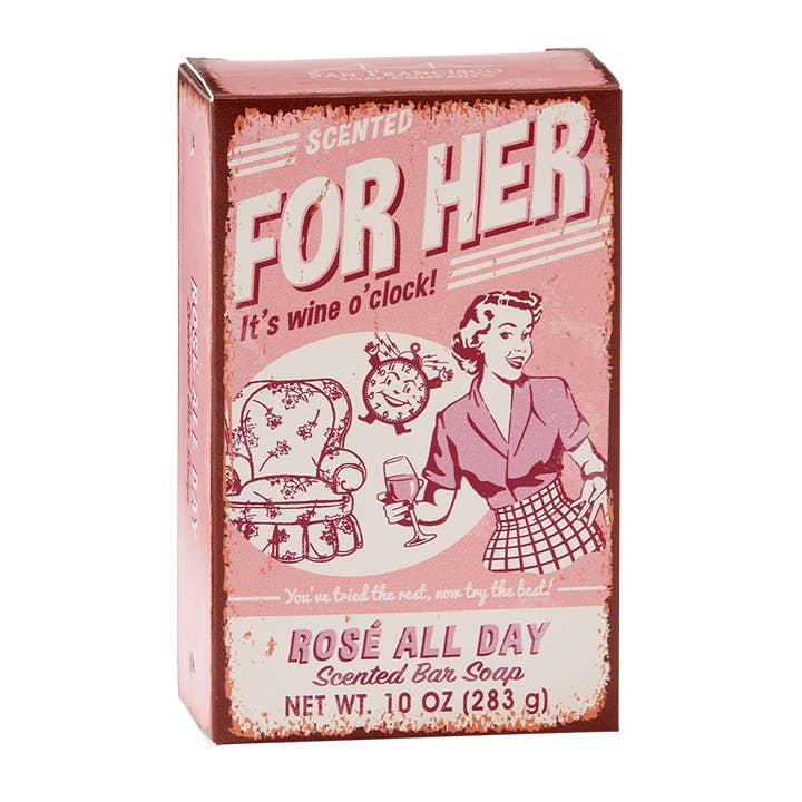 San Francisco Soap / Man Bar Soap - Wholesale Bar Soap - "For Her" Rose All Day 10oz Bar Soap
