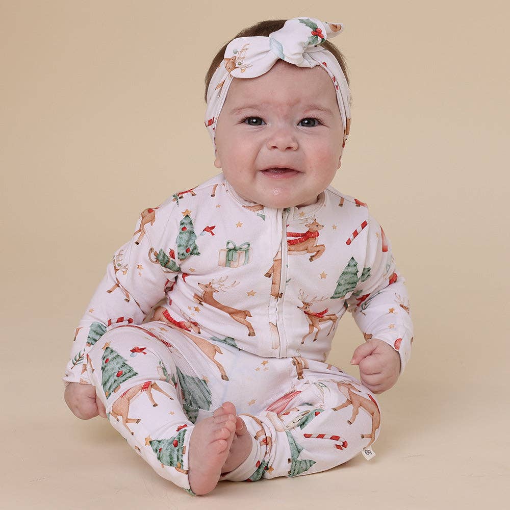 Snuggle Hunny - Wholesale Jumpsuit – Baby - Prancer & Friends Organic Snugglesuit Convertible Romper5