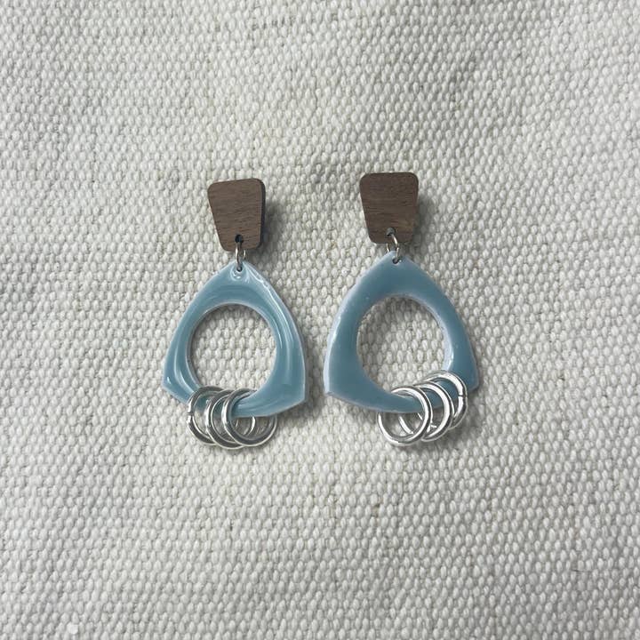 Modern Frosted White Earrings With Glossy Finish and other Purchase Wholesale silver wren. Free Returns & Net 60 Terms on Faire trending on Faire.