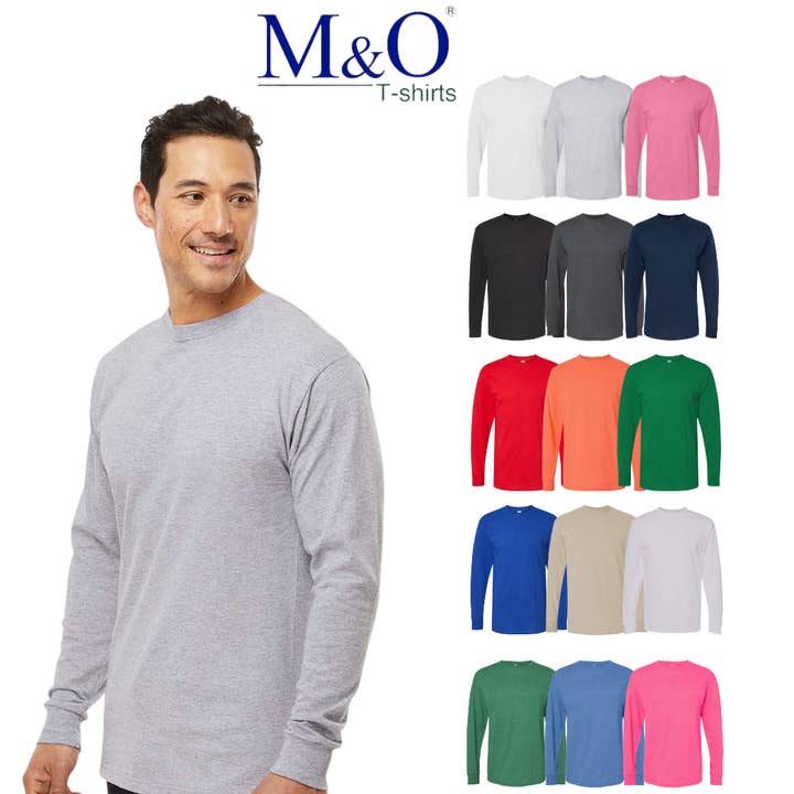 Unisex Long Sleeve Soft Touch T-Shirt | Cotton Blend for wholesale by MYES BULK APPAREL