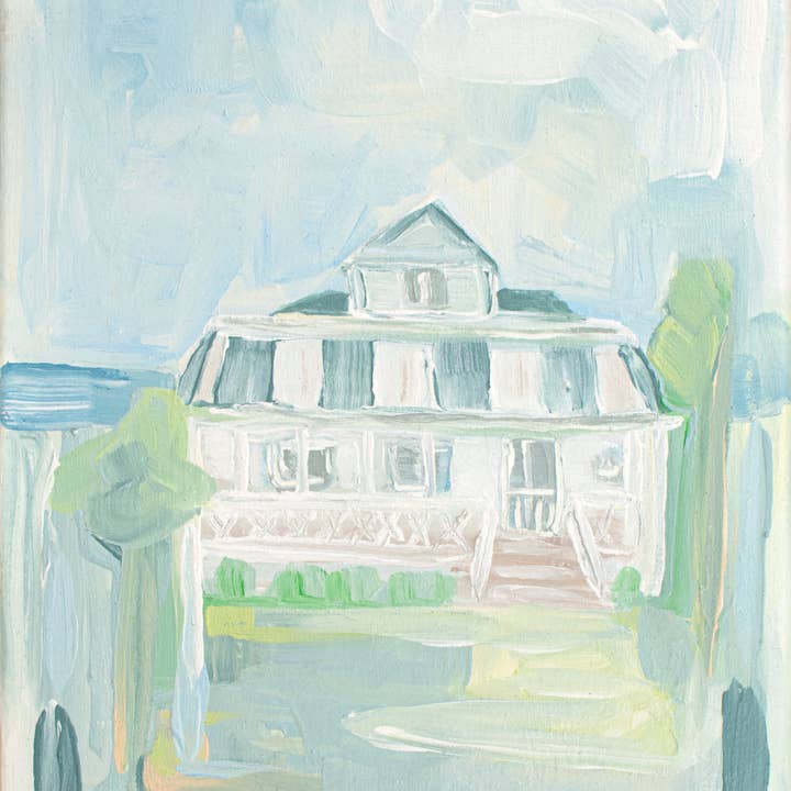 Carol Hunter Art - Wholesale Art Print - SURF SHACK- WRIGHTSVILLE BEACH No.21