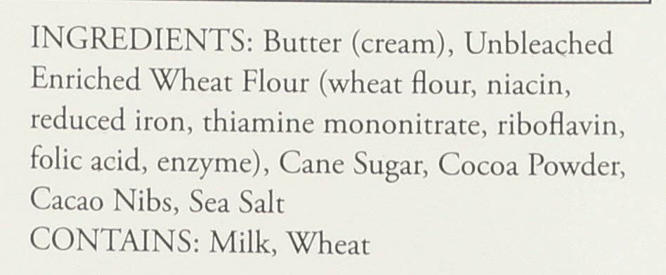 Everyday Supply Co - Wholesale Cookie - RUSTIC BAKERY SHORTBREAD CHOC CACAO NIB - Case of 122