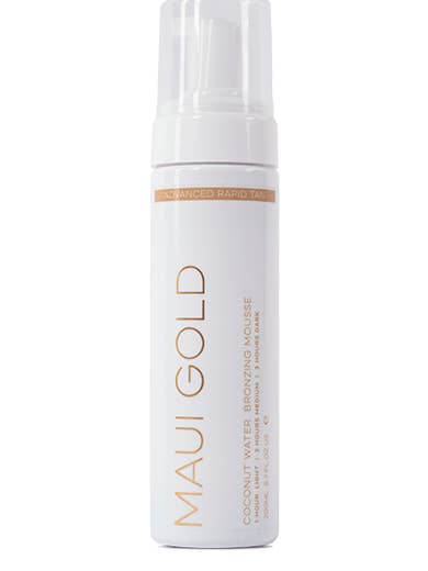 Coconut water bronzing mousse for wholesale by Maui Gold