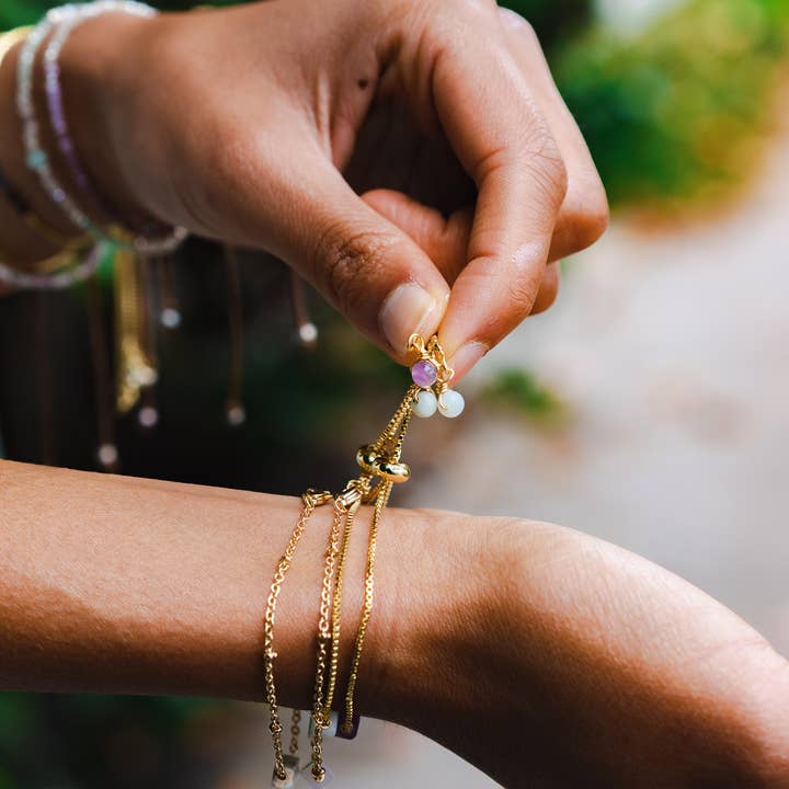 Lotus and Luna - Wholesale Beaded Bracelet - Peace Stone of the Earth Bracelet