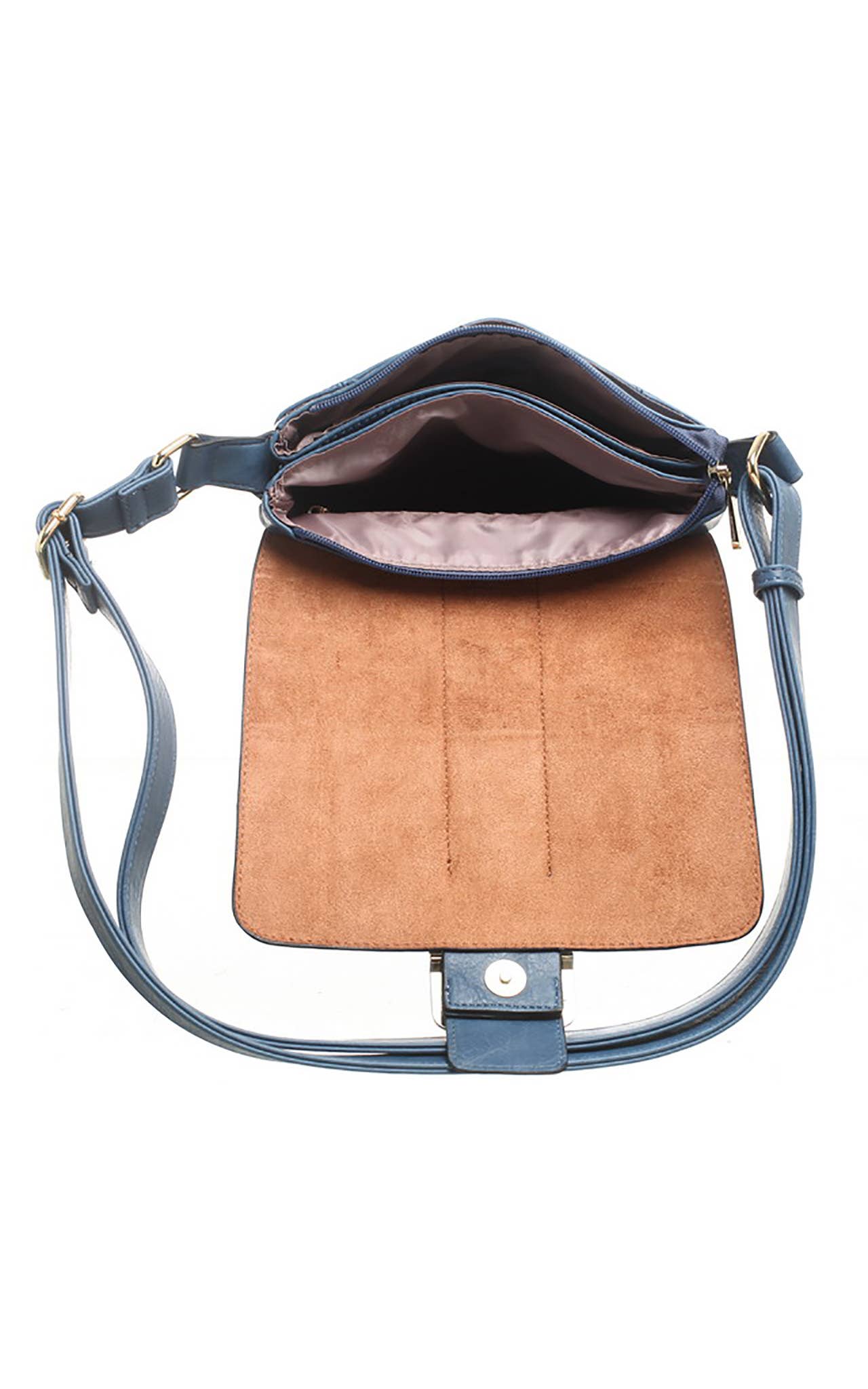Bessie London – Engroshandel Crossbodytaske - Dame – Classic crossbody-taske med klap og spænde6