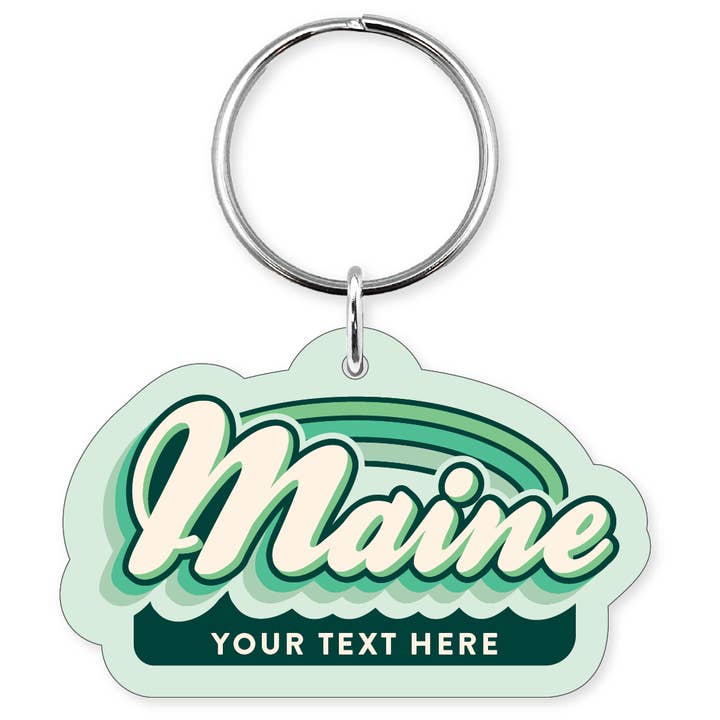 Morris Magnets - Wholesale Keychain - Unisex - Keychain - Maine Retro Name1
