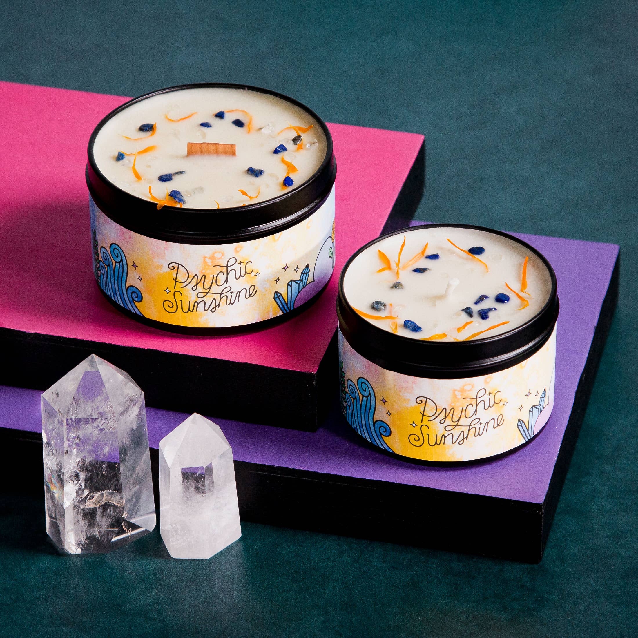 Rachel Beyer - Wholesale Travel Candles - Psychic Sunshine Magic Aromatherapy Candle - Citrus & Cedar8