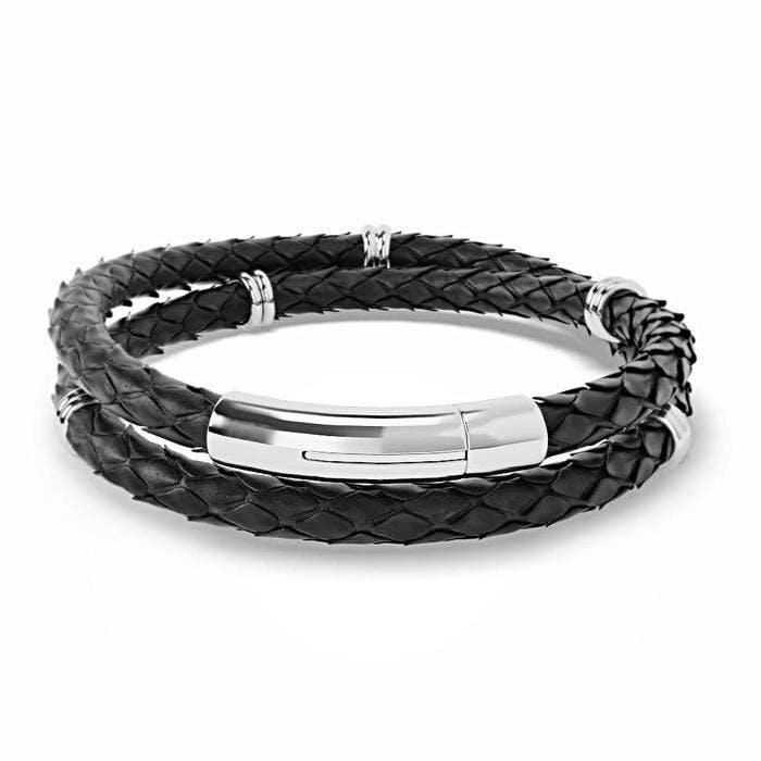 Horus - Bracelet Python Noir pour la vente par Python Paris
