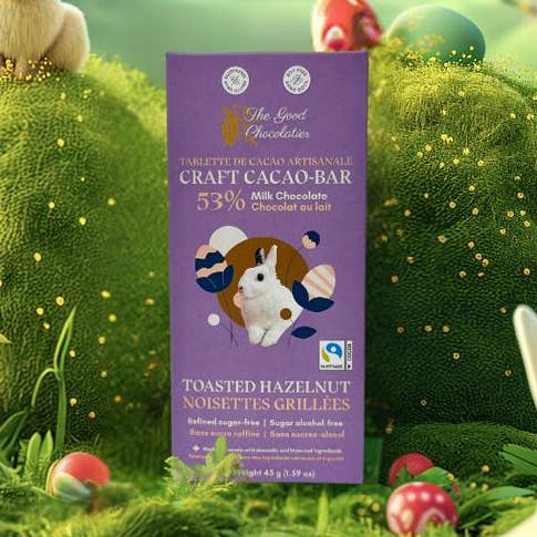 CASE Toasted Hazelnut 50% for wholesale by The GOOD Chocolatier