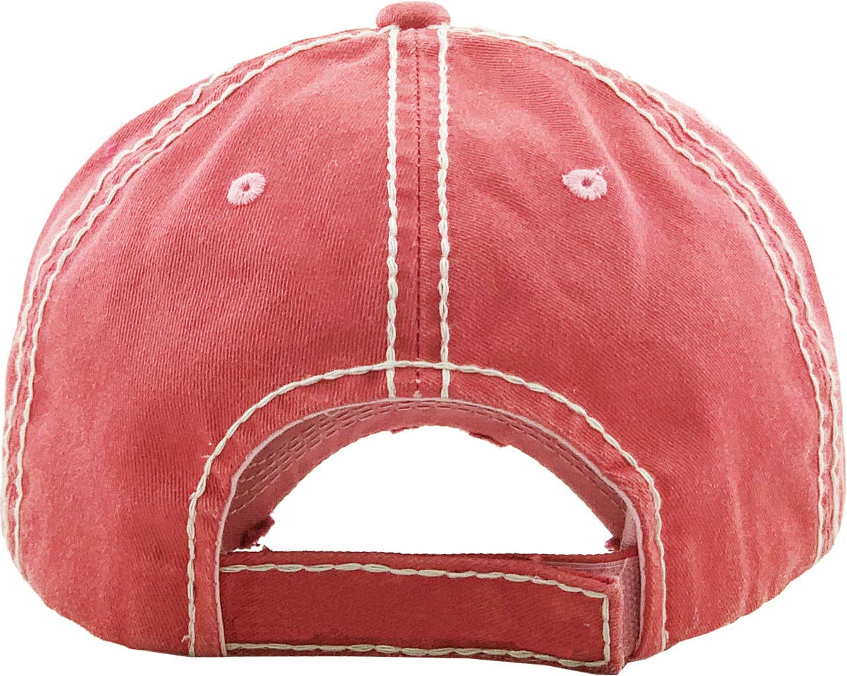 KBETHOS - Vendita all'ingrosso Cappellino da baseball - Donna - Cappellino Vintage Lavato SUNSHINE & WHISKEY5