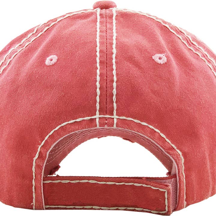 KBETHOS - Vendita all'ingrosso Cappellino da baseball - Donna - Cappellino Vintage Lavato SUNSHINE & WHISKEY5
