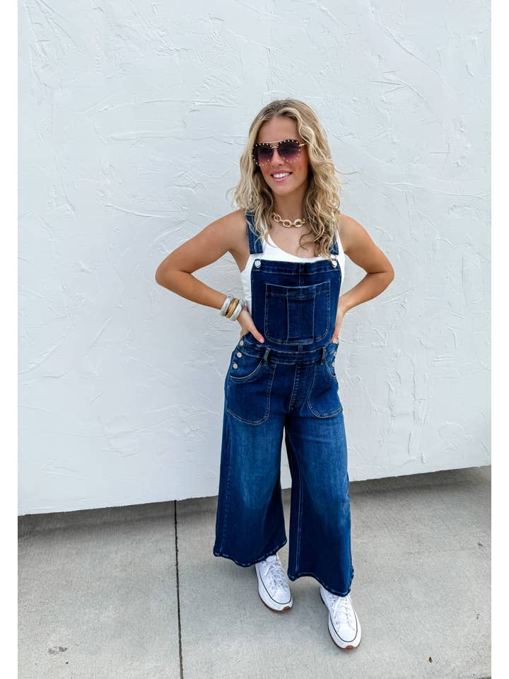 BLAKELEY - Wholesale Overalls - Women's - SCOUT CROP WIDELEG OVERALLS2