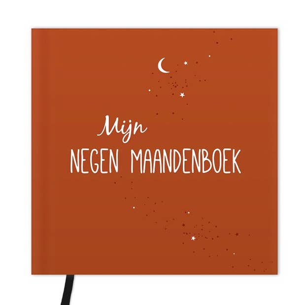 Negen Maanden Boek | Roestbruin | Heelal voor wholesale door Fien & Feau