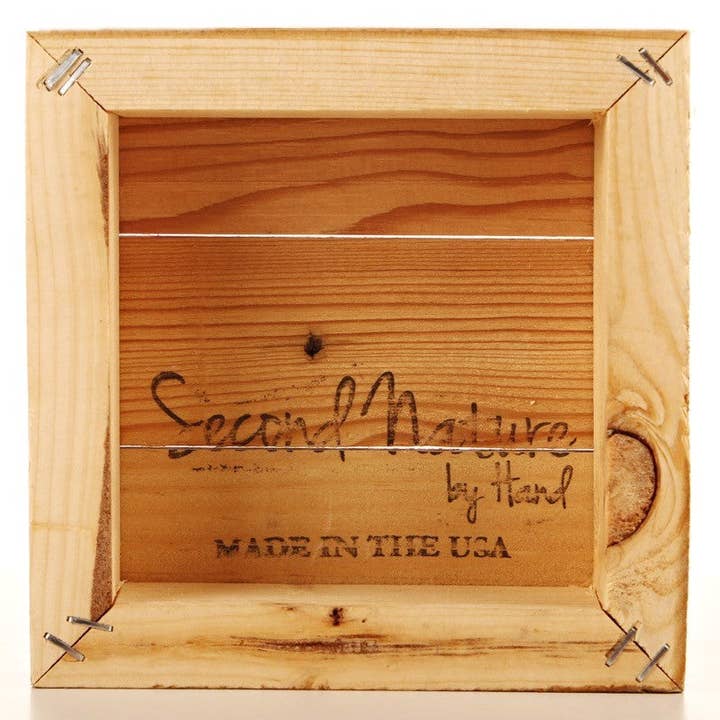 Second Nature by Hand - Wholesale Sign - Relax and accept the crazy / 6"x6" Reclaimed Wood Sign