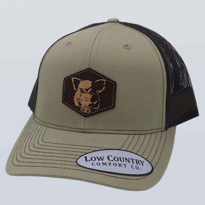 Hog Patch Khaki/Brown Hat for wholesale by Riverbed Threads