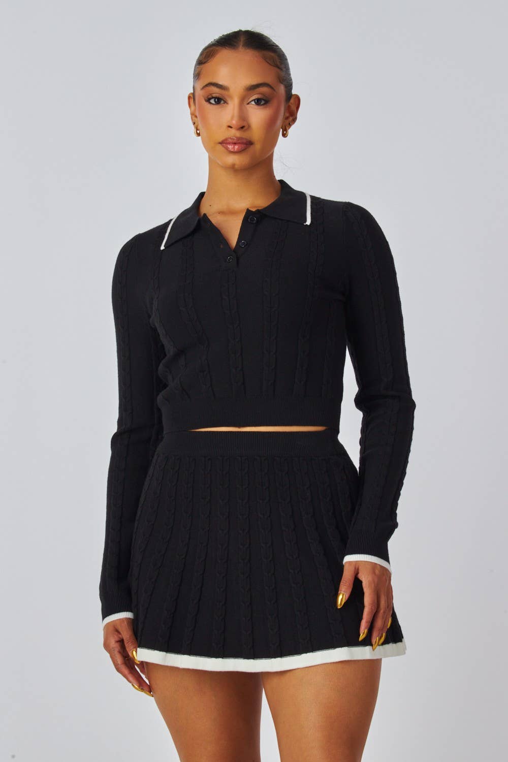 Hot & Delicious - Wholesale Top & Skirt Set - Women's - Diora Knit Top & Mini Skirt Set (HC8722)6