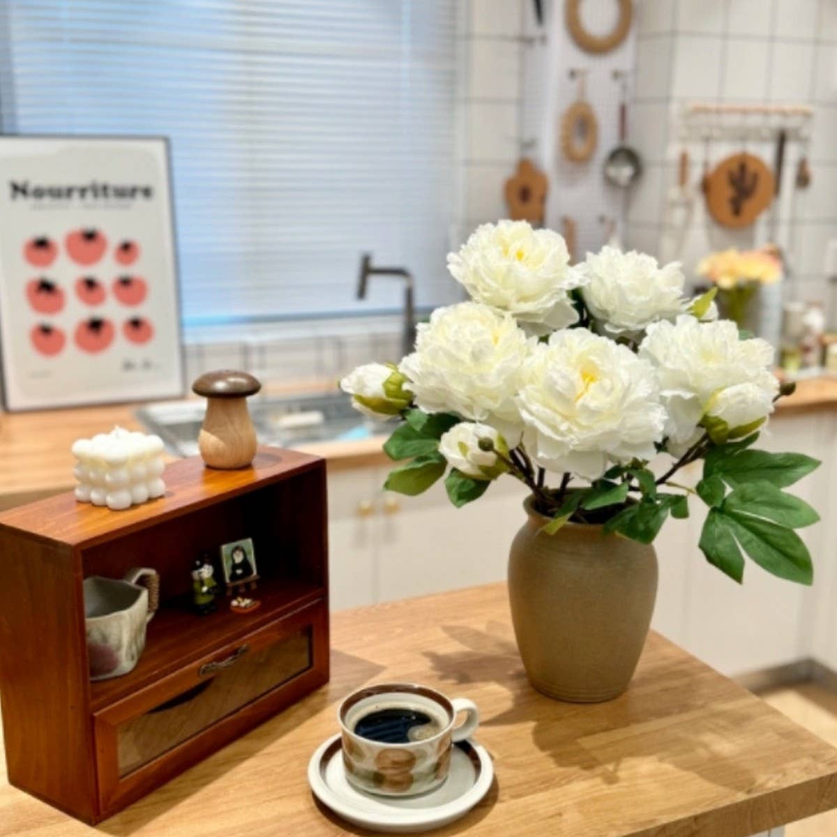 ACCITY - Wholesale Artificial Flowers - Long Stem Double Peony Artificial Flower Decor_CWMM64628