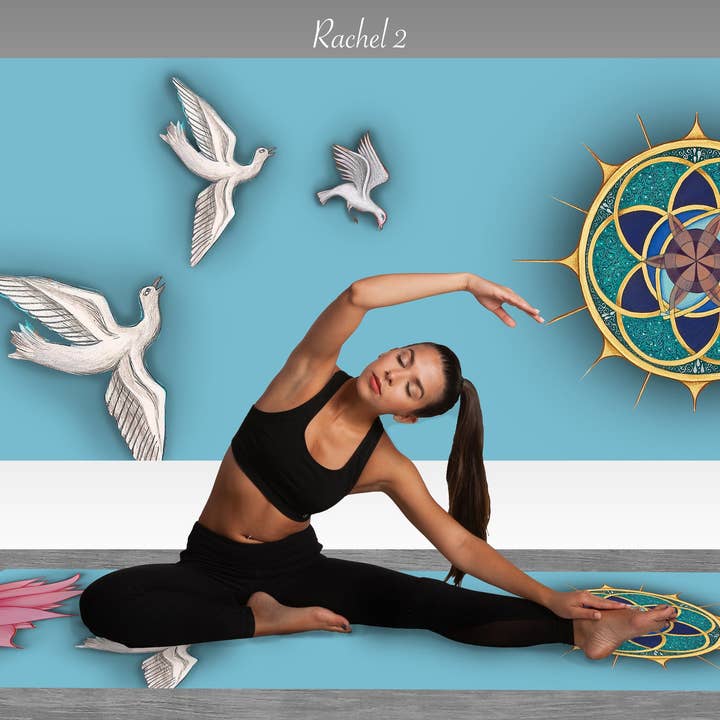 Tapis de yoga - Rachel 2 pour la vente par Blue Like Me LLC