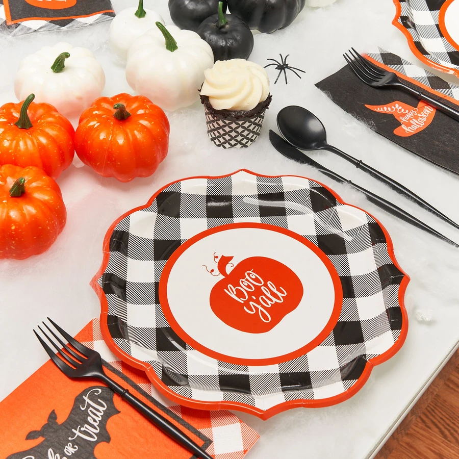 Sophistiplate - Wholesale Disposable Plate - Paper Dinner Plate Boo Y'all/8ct4