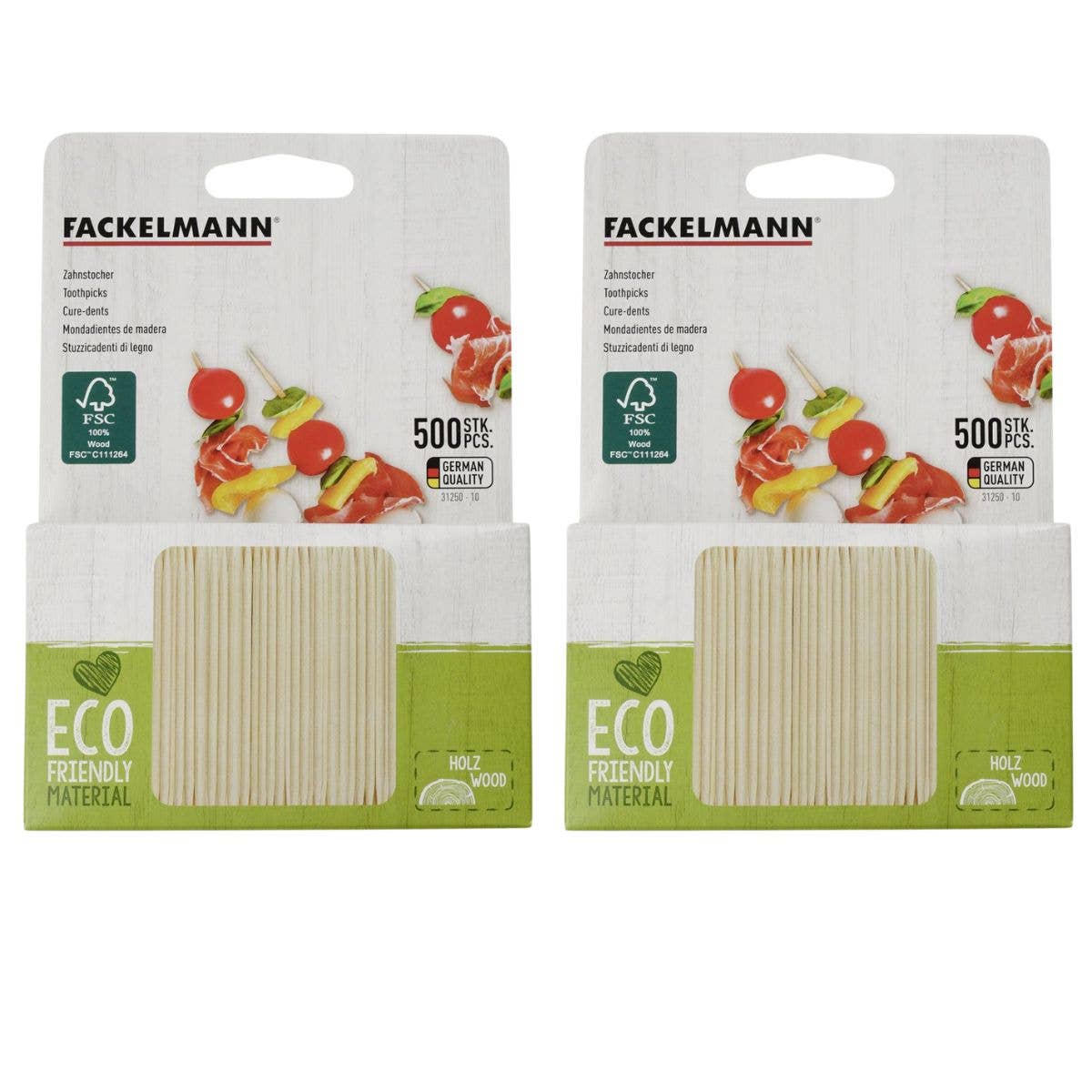 Fackelmann - Wholesale Tooth Picks/Party Picks - Pack of 1000 Eco Friendly Toothpicks1