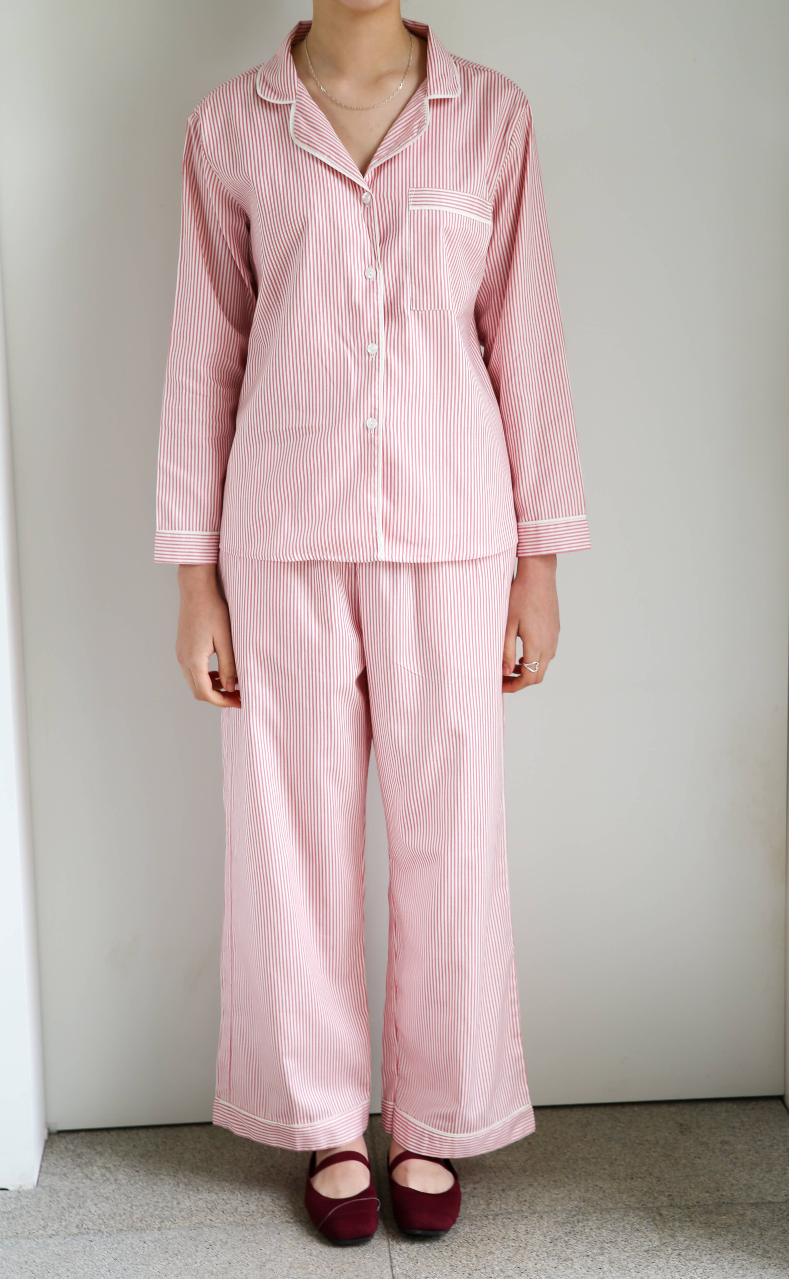 Me+Lia - Wholesale Sleepwear Set - Women's - Cecile Pyjama PJs Long Set  - Pink  3