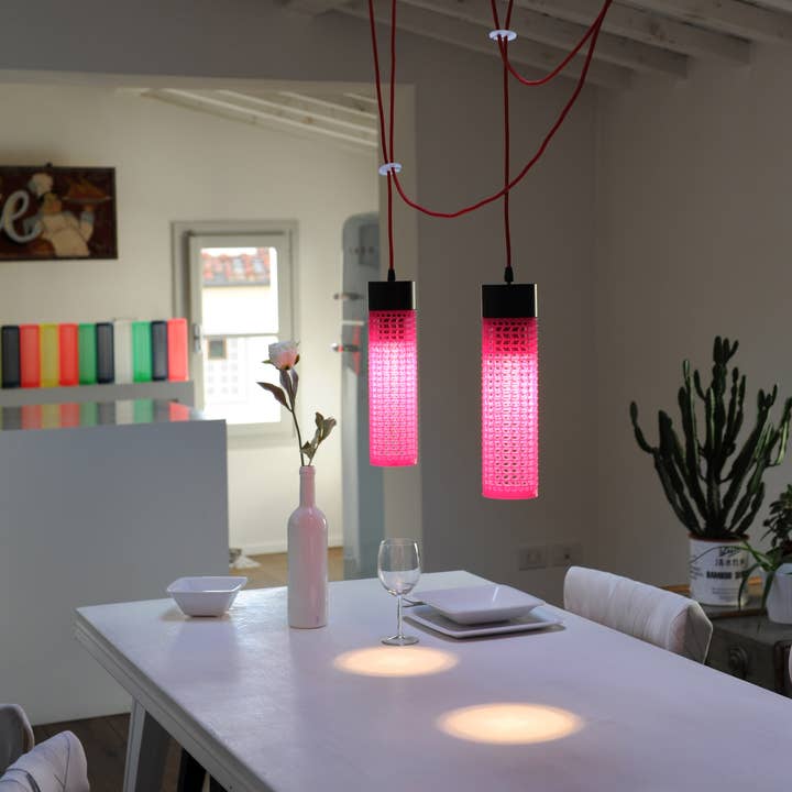 Re One designer pendant lamp in recycled plastic for wholesale by RE+