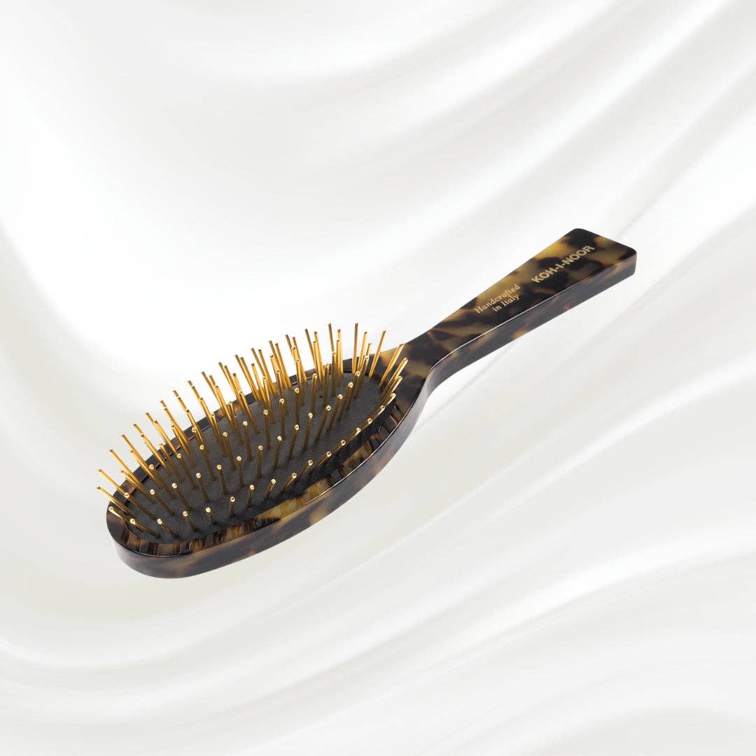Koh-I-Noor - Wholesale Hair Brush/Comb - Luxury Pneumatic Hair Brush with Gold Plated Metal Pins - Garden2