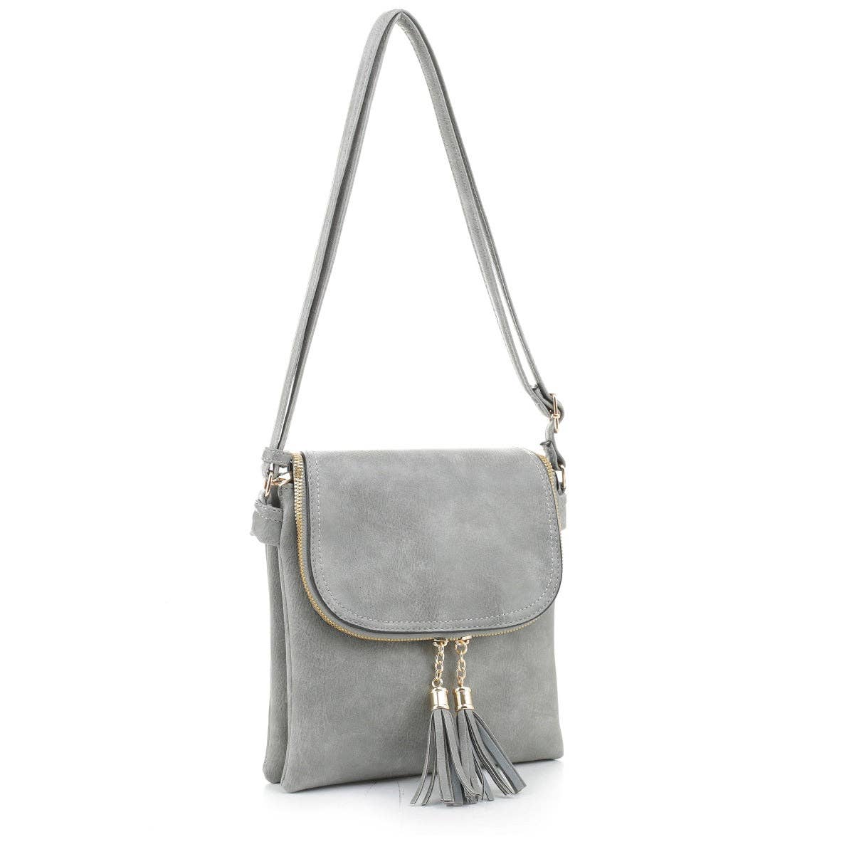 MiMi Wholesale - Wholesale Crossbody Bag - Women's - DJ96152 BJ6152 Monogrammable Flap-over Two Compartment Cross5