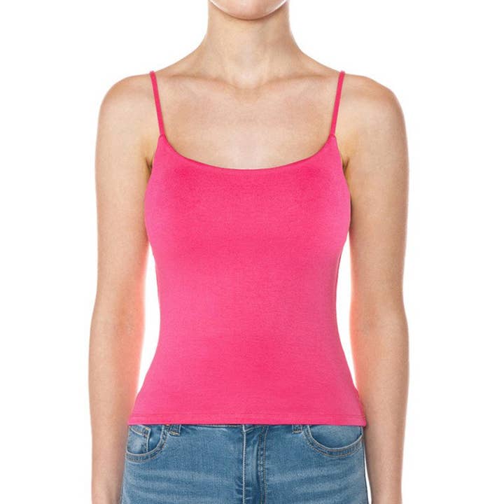 Timeless – wholesale Camisole – Women′s – SCOOP NECK DOUBLE LAYER CAMI TOP