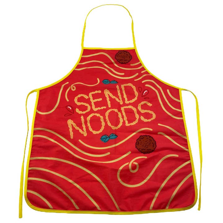 Send Noods Apron Funny Saying Pot Holder for Chef Food for wholesale by Crazy Dog T-Shirts
