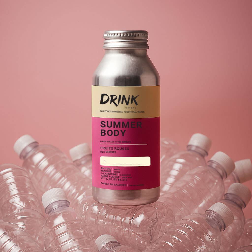 Drink Waters - Wholesale Bruiswater - SUMMER BODY functioneel koolhydraatwater uit de Alpen in aluminium verpakking4