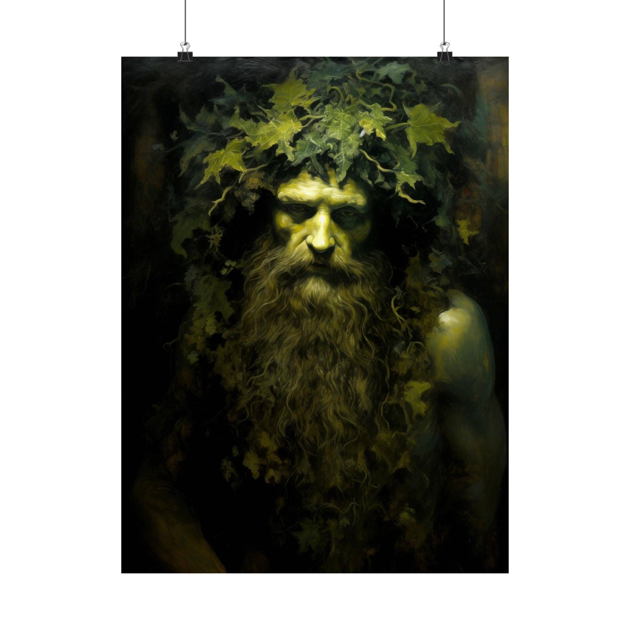 Ye Curiosity Shoppe - Wholesale Art Print - Green Man Celtic Art Print3
