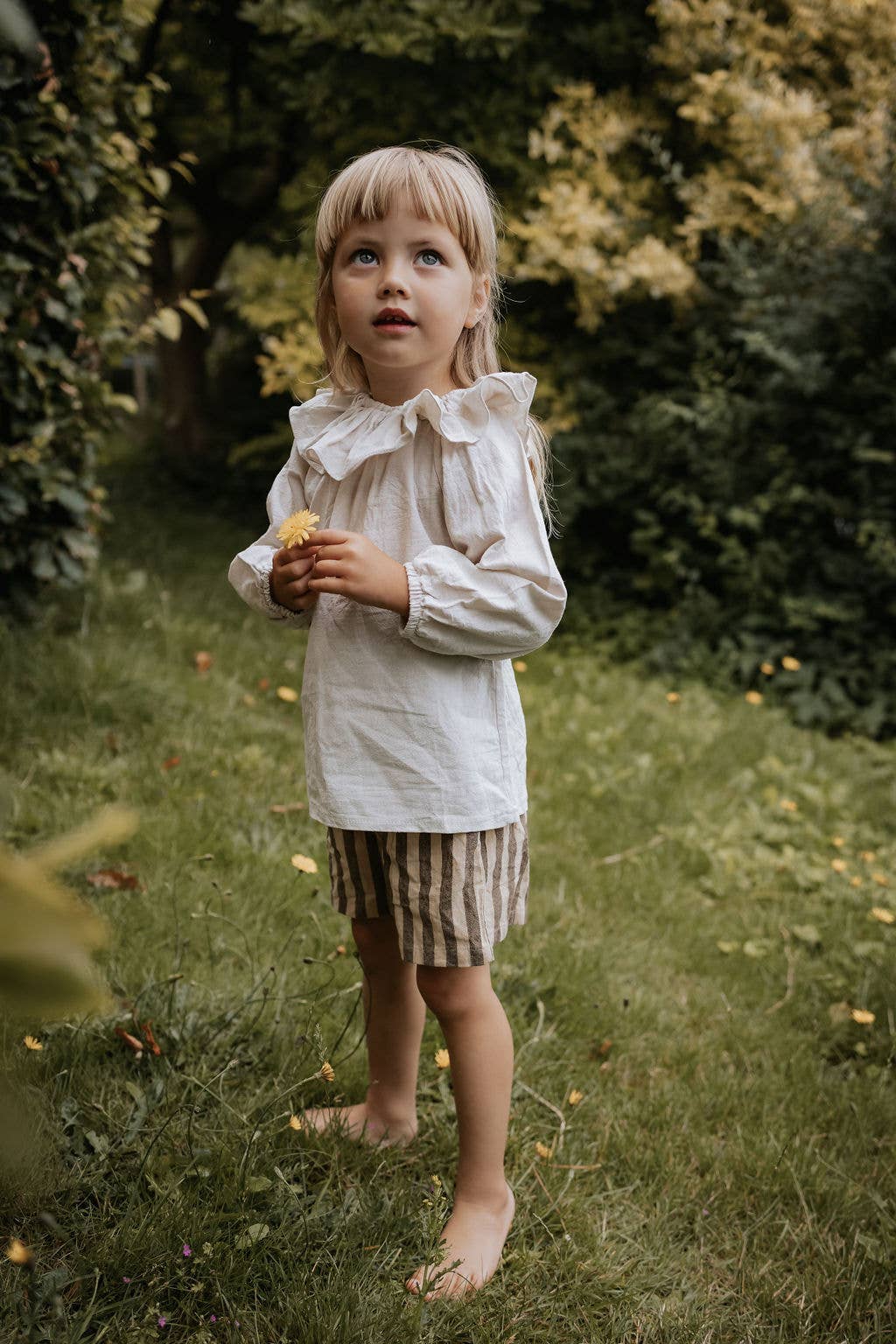 Annie & Charles – wholesale T-shirt – Kids – Annie & Charles® LISA linen blouse with collar5