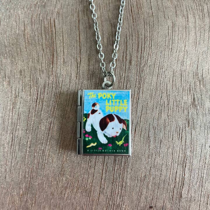 Marshall and Rose - Wholesale Pendant/Charm Necklace - Book Locket The Poky Little Puppy